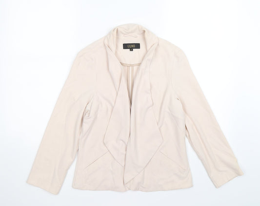 Dorothy Perkins Womens Beige   Jacket Blazer Size 12  - waterfall
