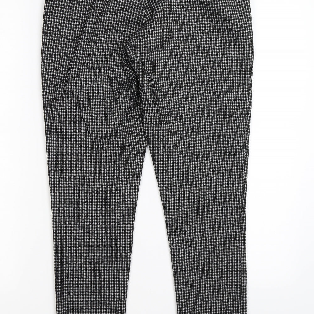 Dorothy Perkins Womens Black Check  Capri Trousers Size 8 L28 in - WORK OFFICE FORMAL
