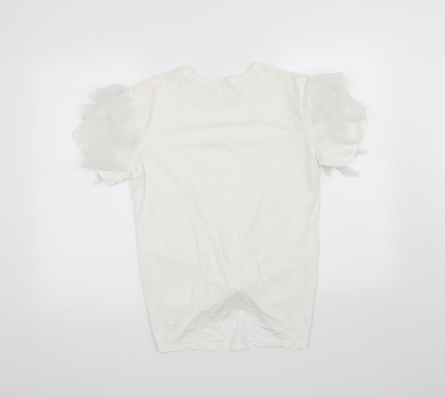 Yu & Me Womens White   Basic T-Shirt Size M