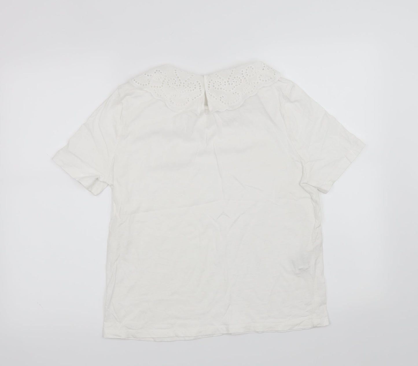 MNG Womens White   Basic T-Shirt Size M