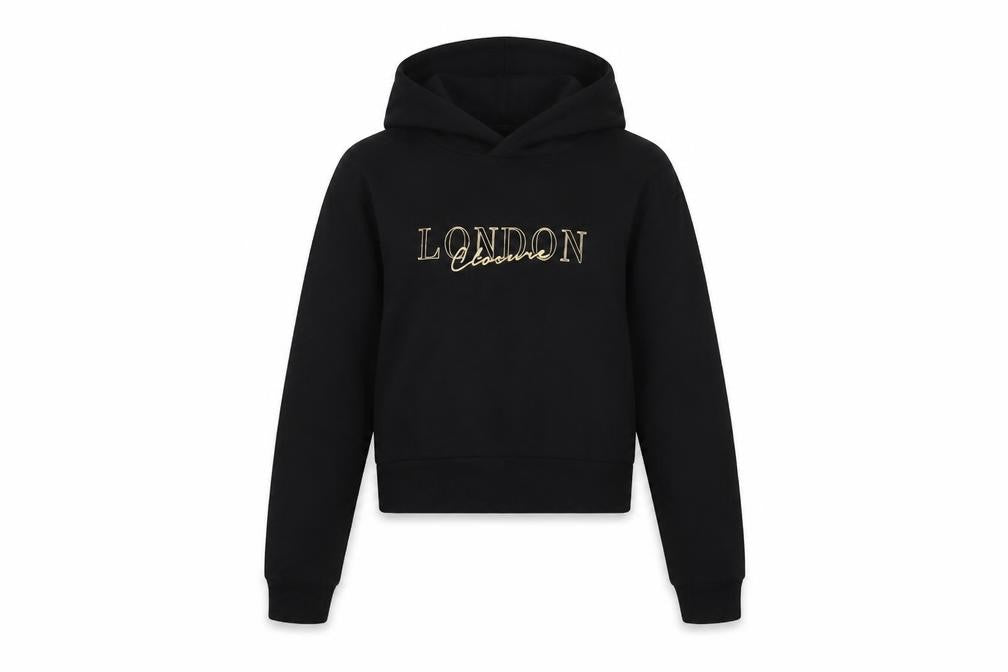 Closure London Girls Black   Pullover Hoodie Size 13-14 Years