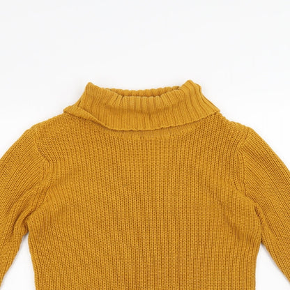 Close-up detail of Forever 21 women’s yellow jumper, size M