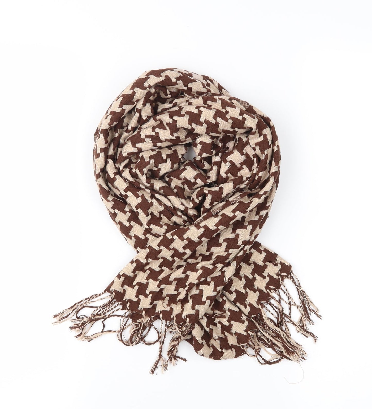 Preworn Unisex Brown    Scarf