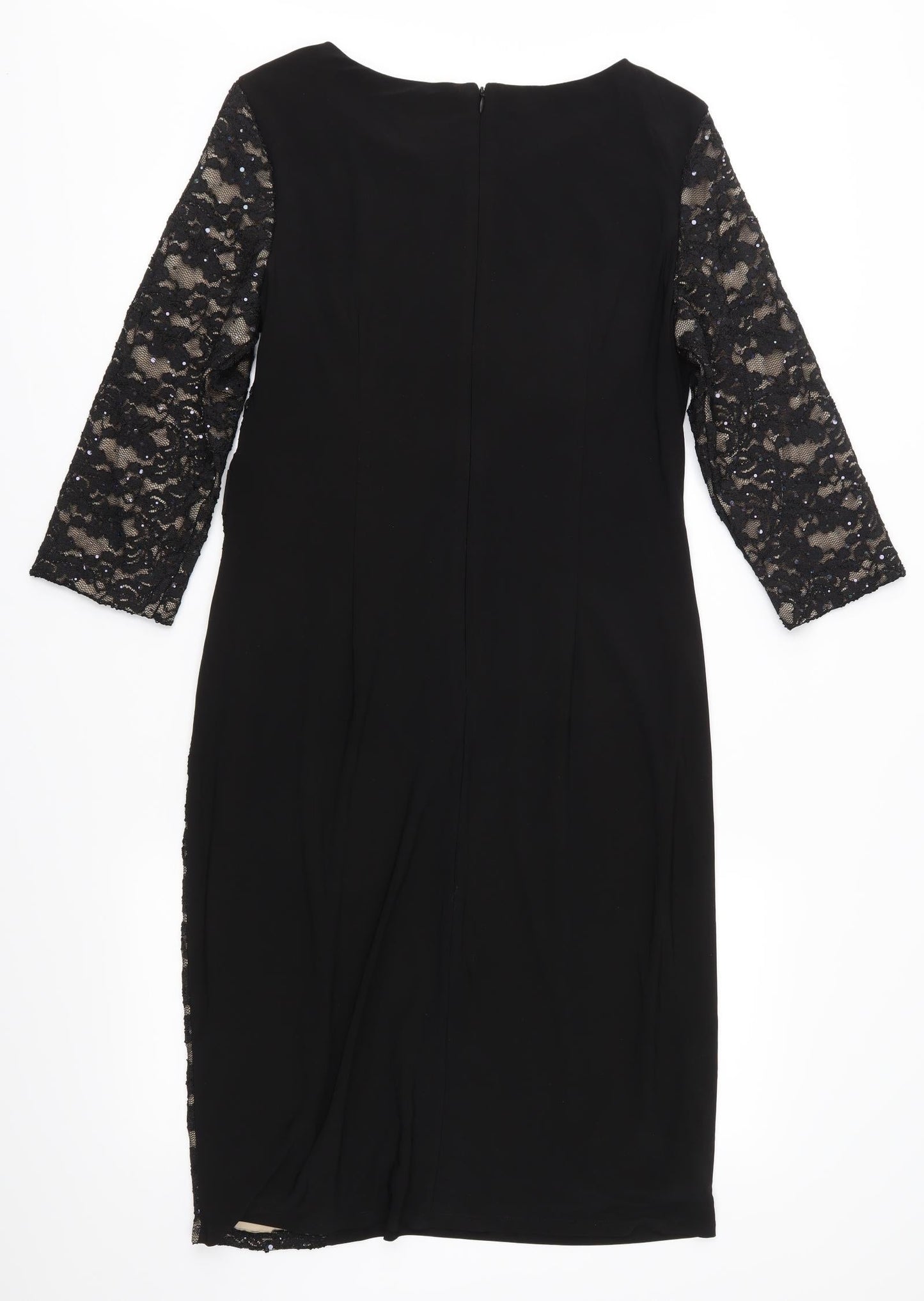 R&M Richards Womens Black   Bodycon  Size 12