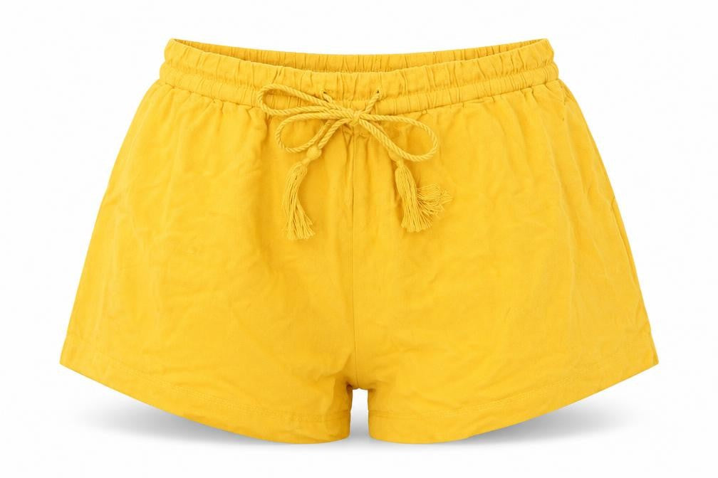 H&M Womens Yellow   Hot Pants Shorts Size 36