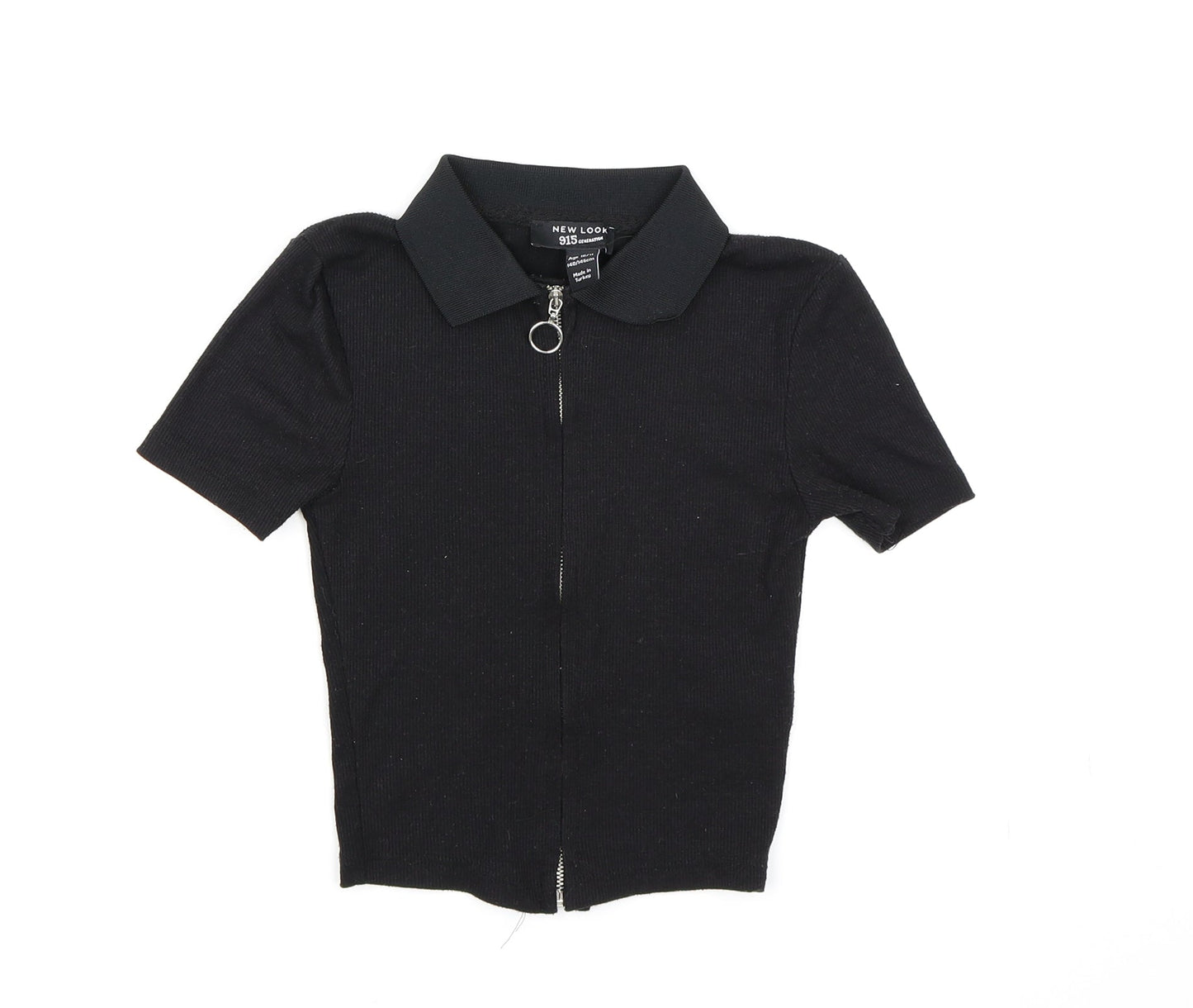 New Look Girls Black   Cropped Polo Size 10-11 Years