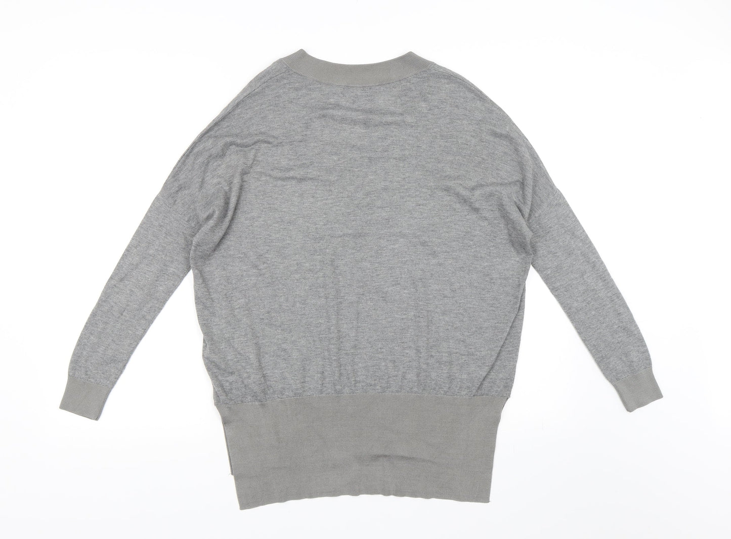 Topshop Womens Grey  Knit Pullover Jumper Size 8