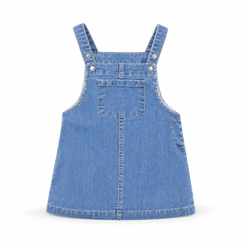 H&M Girls Blue  Denim Pinafore/Dungaree Dress  Size 12 Months