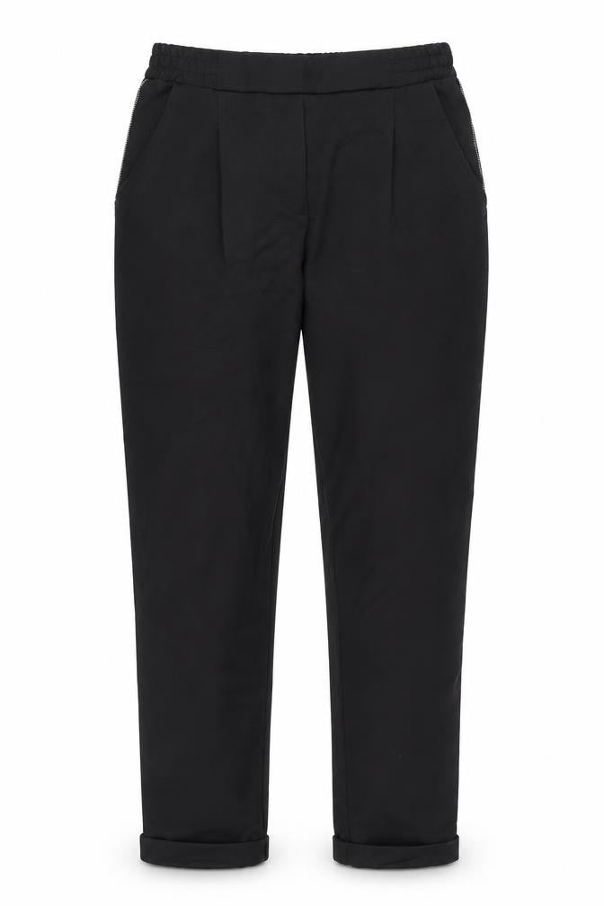 DiLViN WOMAN Womens Black  Rayon Trousers  Size 8 L28 in