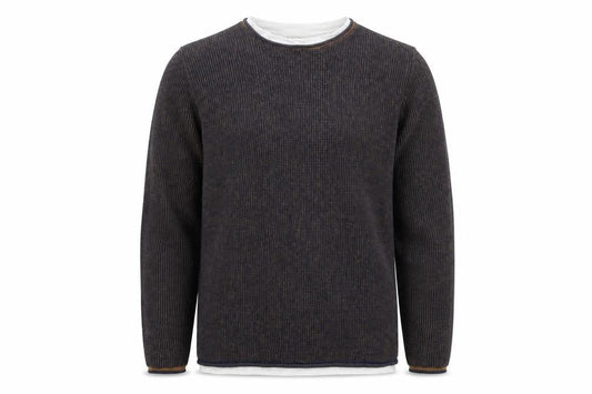 Front view of George men’s blue jumper, size M