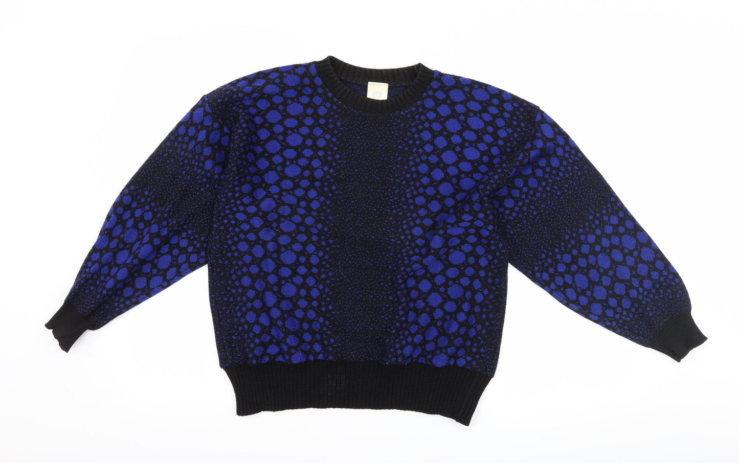 Canada Womens Black Polka Dot  Pullover Jumper Size 16