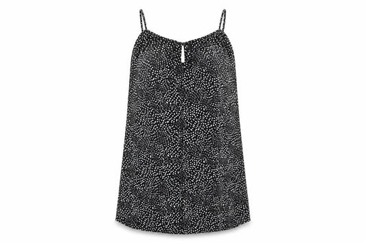 H&M Womens Black Polka Dot  Camisole Tank Size 12