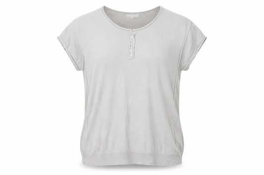 Front view of See U Soon women’s grey basic t-shirt, size M