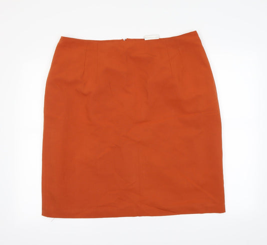 essence Womens Orange   Straight & Pencil Skirt Size 23 in