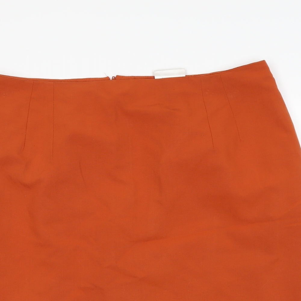 essence Womens Orange   Straight & Pencil Skirt Size 23 in