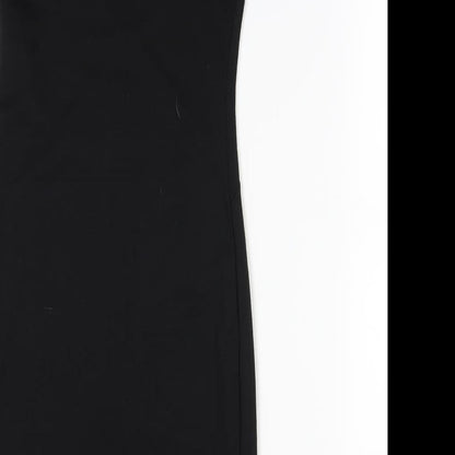 Brand and care label for Atmosphere women’s black bodycon, size UK 8