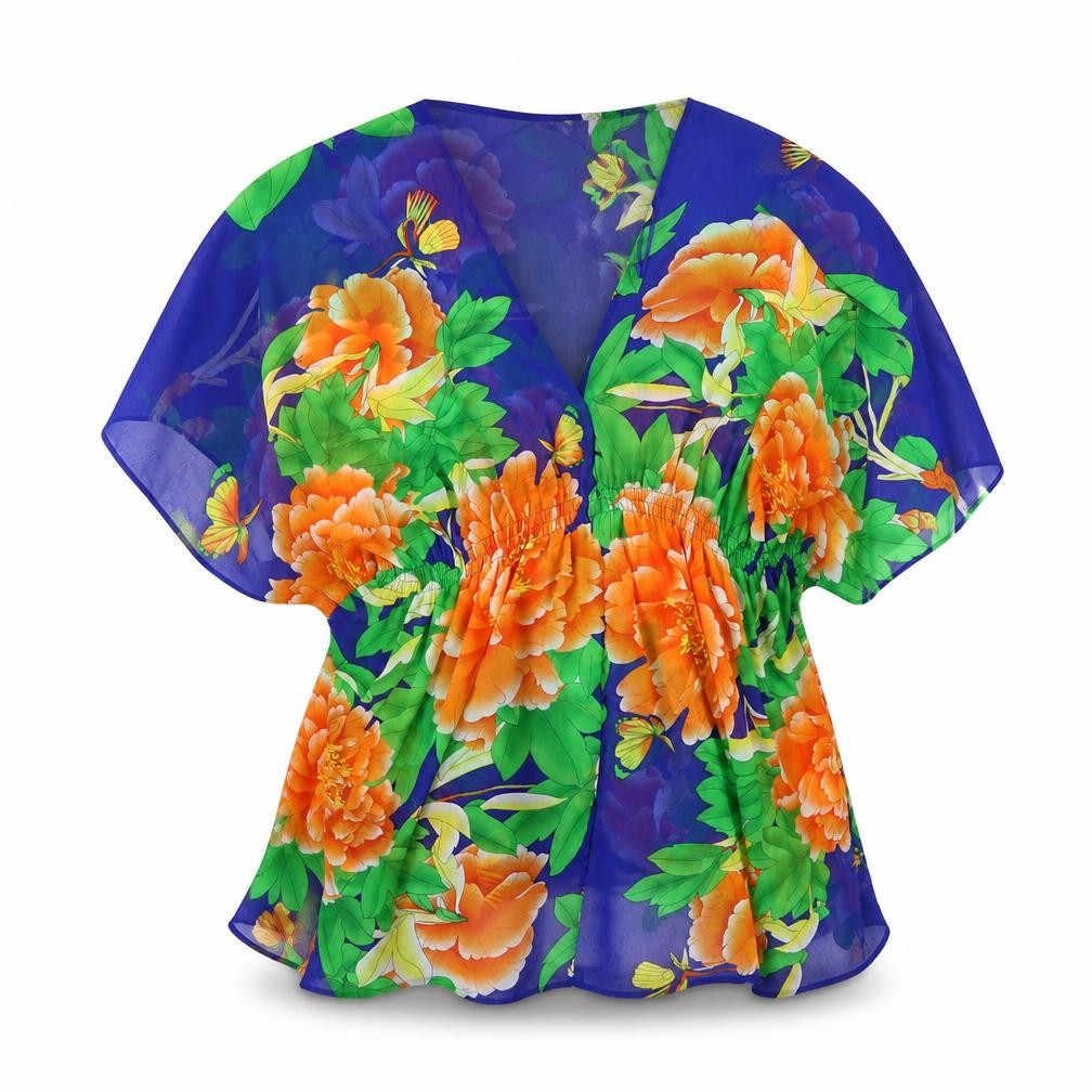 Cameo Rose Womens Multicoloured Floral Basic Blouse Size 10