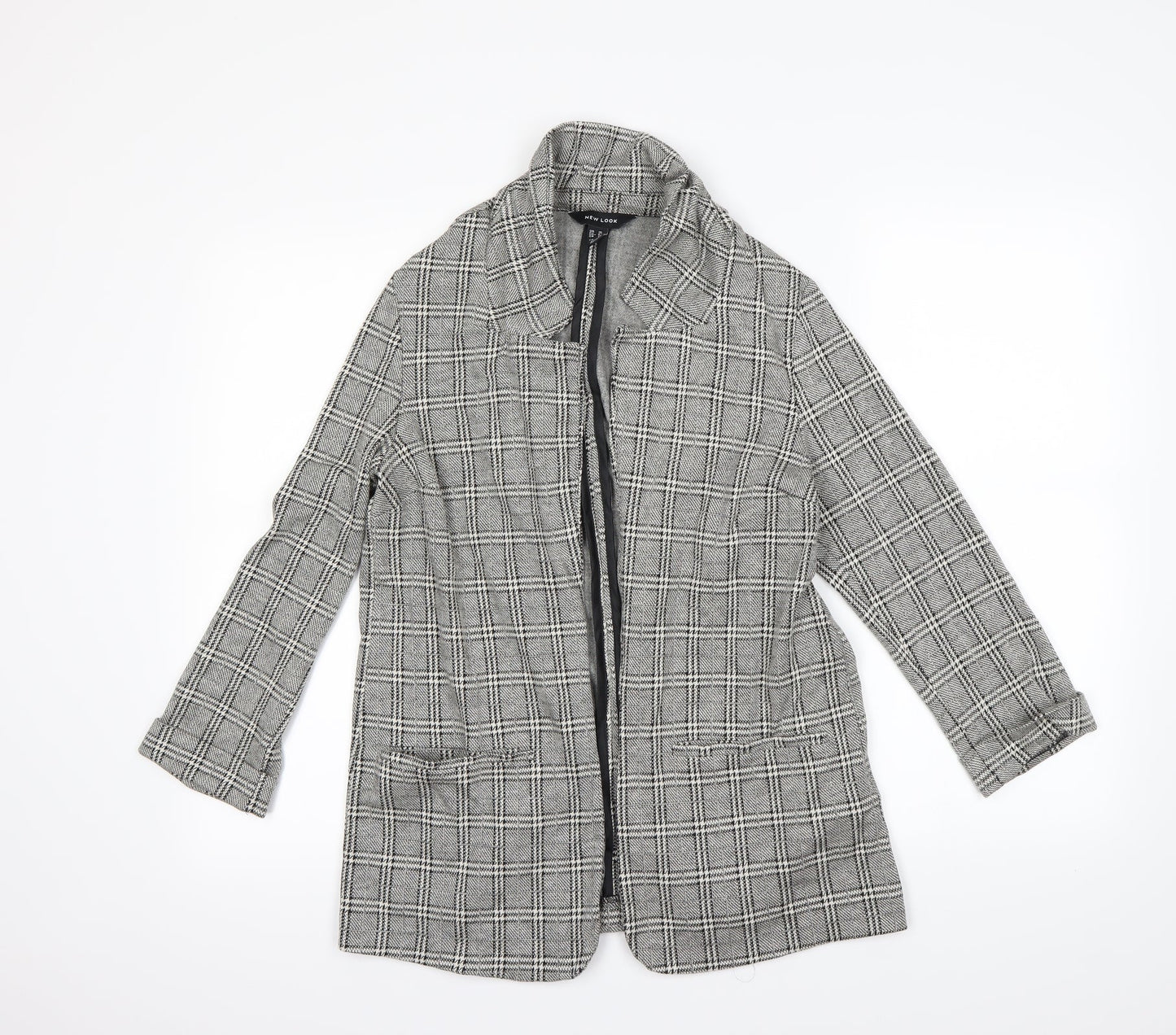 new look  Womens Black Check  Jacket  Size 10