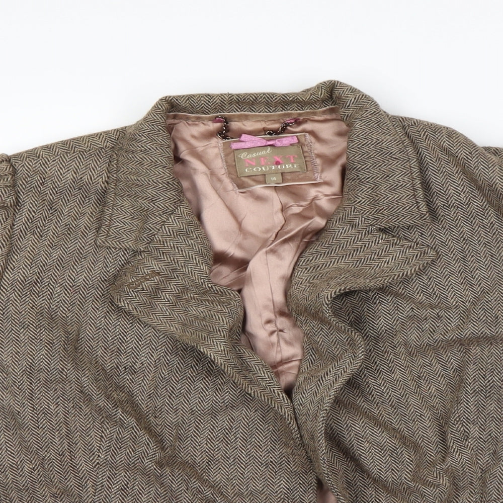 Next  Womens Beige   Jacket Coatigan Size 14