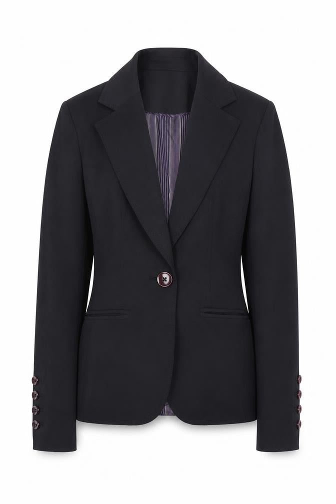 South Womens Blue   Jacket Suit Jacket Size 8