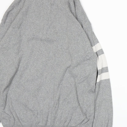 Brand and care label for Primark men’s grey jacket, size S