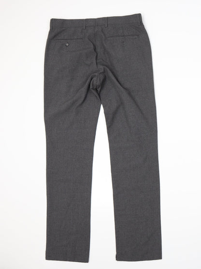 Back view of Cedarwood State men’s grey trousers, size 30, 29-inch leg