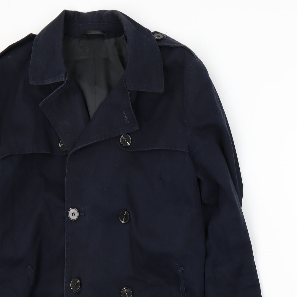 River Island Womens Blue   Overcoat Coat Size S