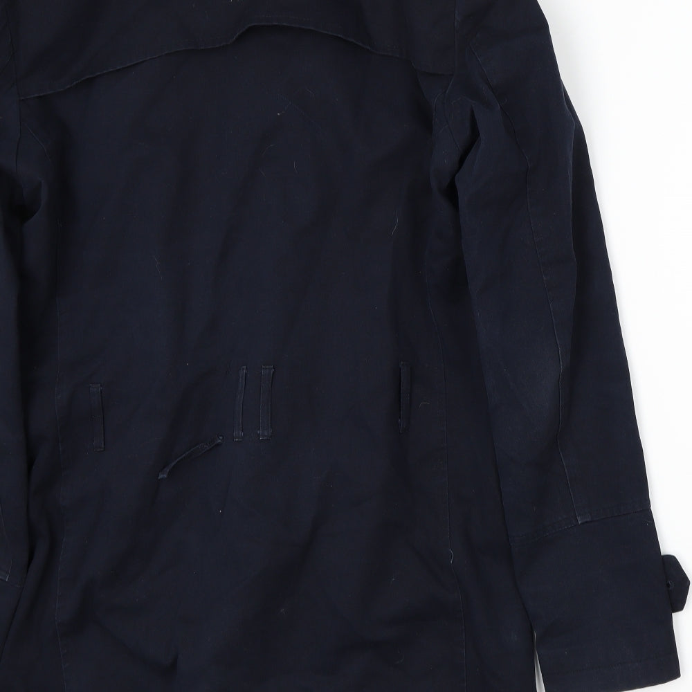 River Island Womens Blue   Overcoat Coat Size S