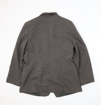 Back view of BHS women’s grey batik jacket suit jacket, size UK 16