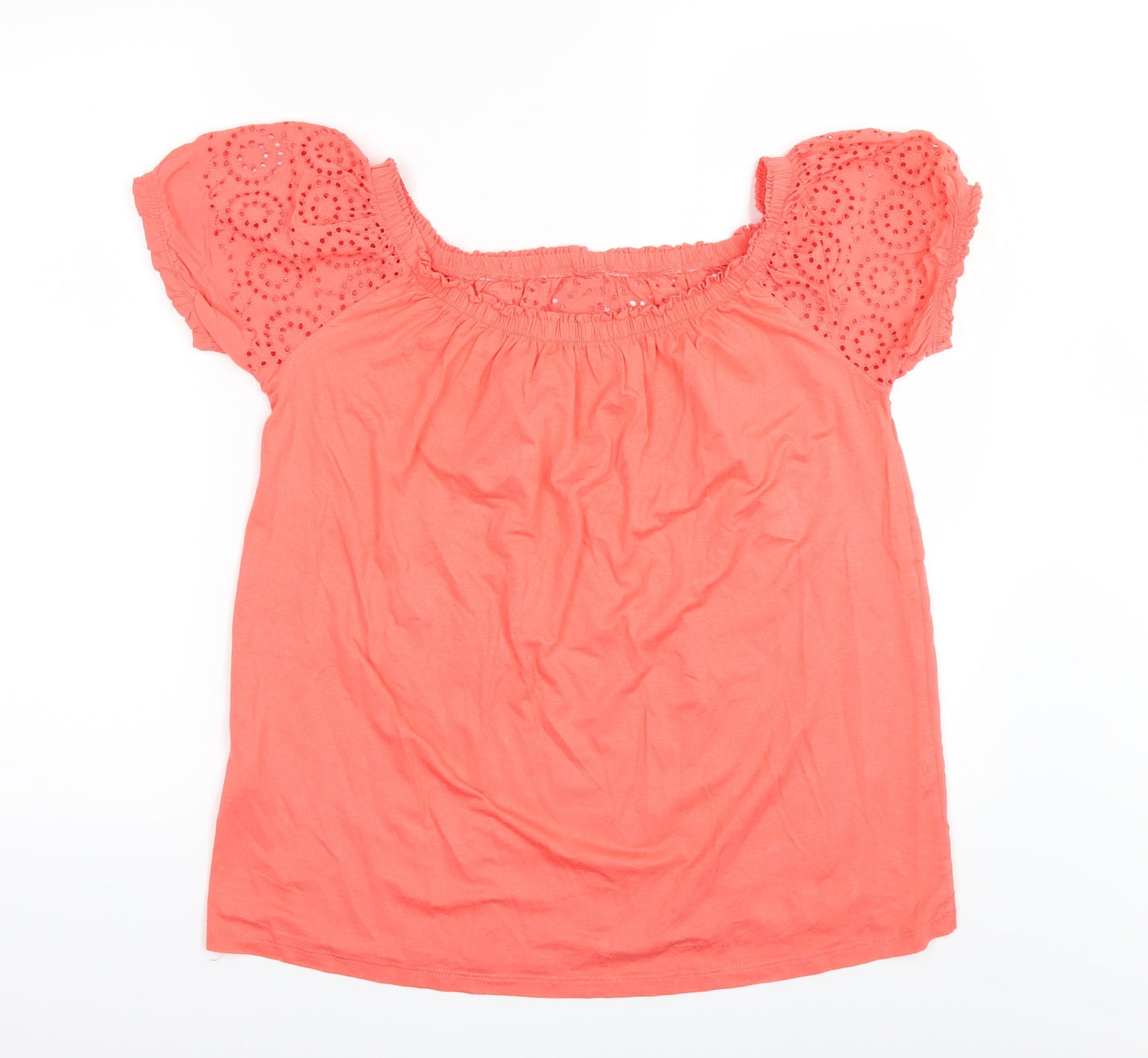 George Womens Orange   Basic Blouse Size 10