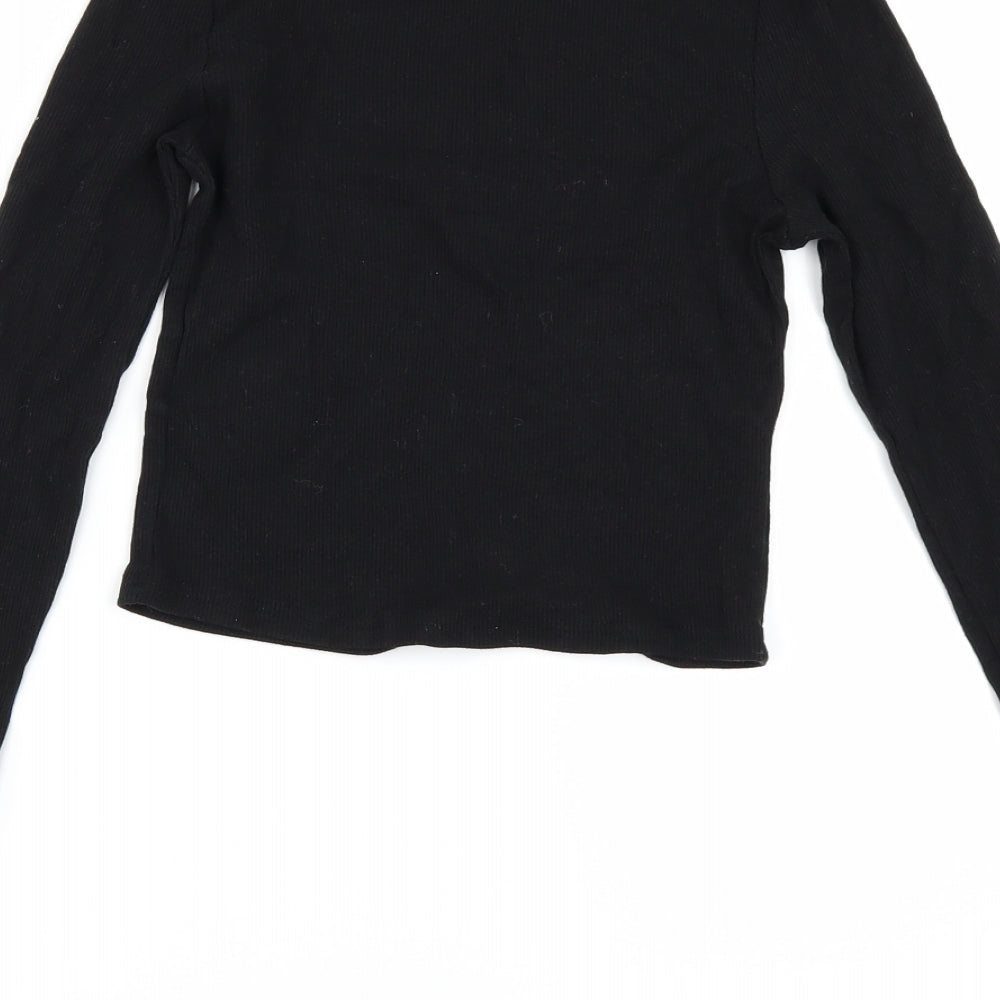 H&M Womens Black   Basic T-Shirt Size XS