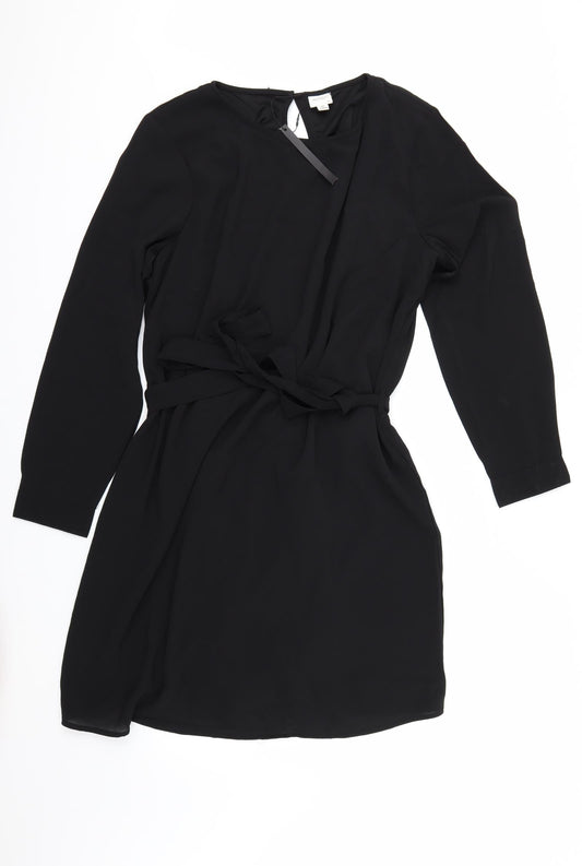 Jaqueline deYong Womens Black   Shirt Dress  Size 4