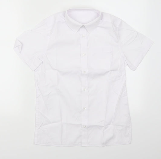 F&F Boys White   Basic Button-Up Size 10-11 Years