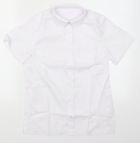 F&F Boys White   Basic Button-Up Size 10-11 Years