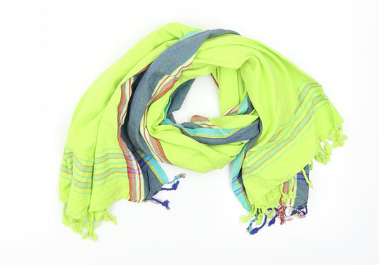 Preworn Womens Green Check   Scarf