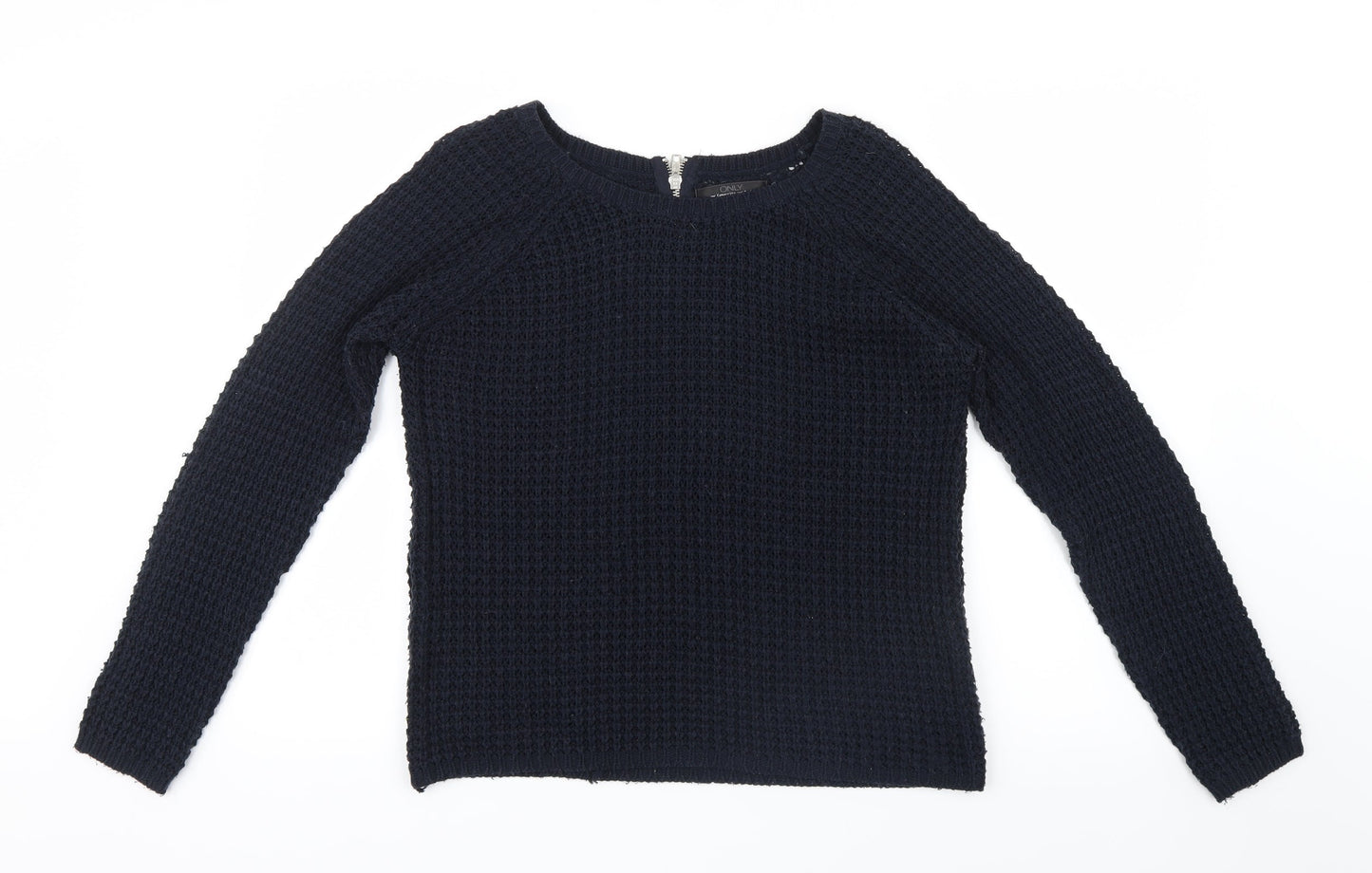 Only Womens Blue  Knit Pullover Jumper Size M
