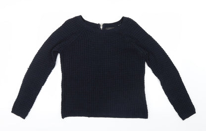 Additional front view of Only women’s blue knit jumper, size M