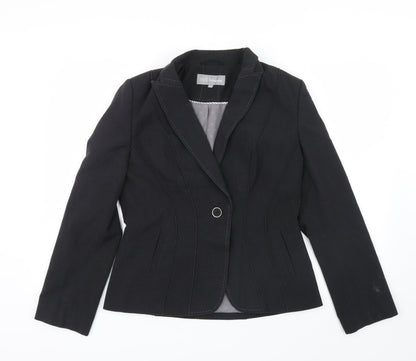 Additional front view of Marks & Spencer women’s black jacket, size UK 12
