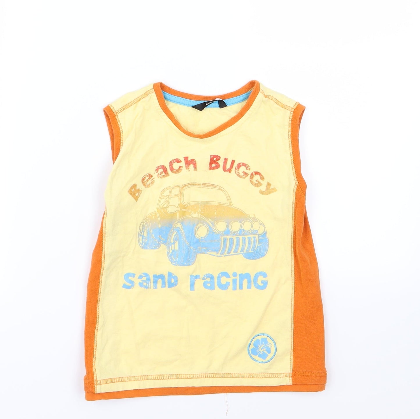 George Boys Yellow  Jersey Basic Tank Size 4-5 Years  - Beach Buggy
