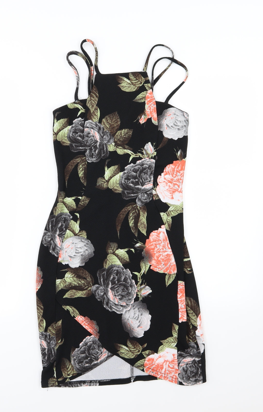 edge Womens Black Floral  Bodycon  Size 8