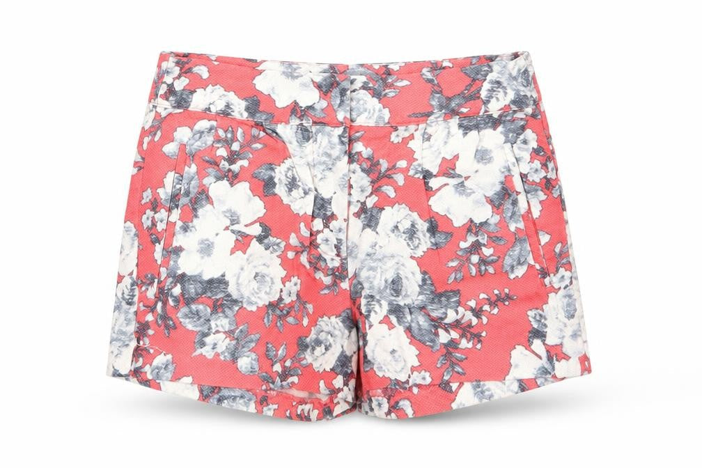 Glassons Womens Pink Floral  Sailor Shorts Size 6