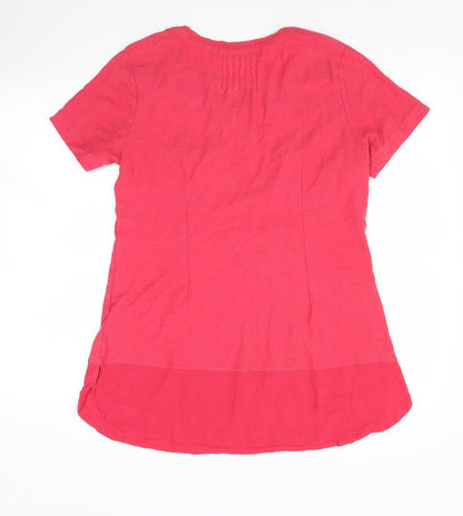 Preloved Adini Womens Red   T-Shirt Dress  Size S - Back