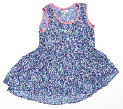 Additional front view of French Connection girls’ blue basic blouse, size 14-15, years