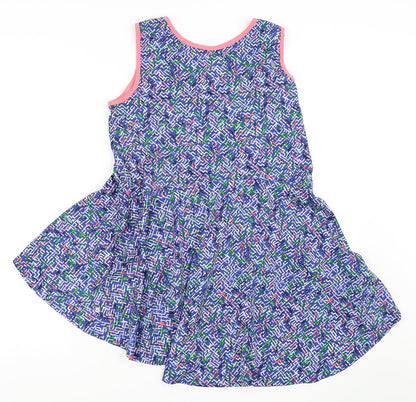 Back view of French Connection girls’ blue basic blouse, size 14-15, years