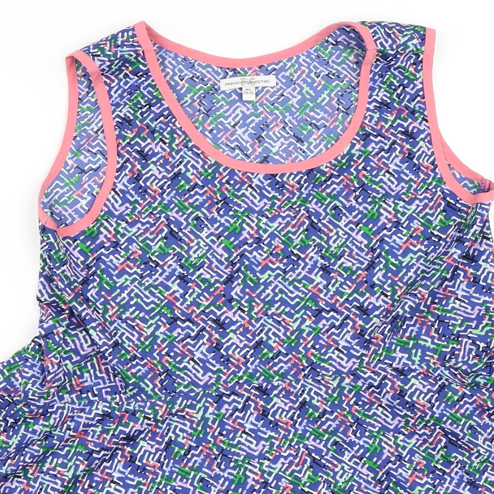 French Connection Girls Blue   Basic Blouse Size 14-15 Years