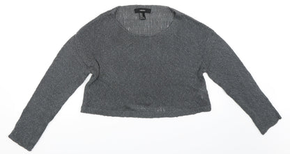 Front view of Forever 21 women’s blue jumper, size M