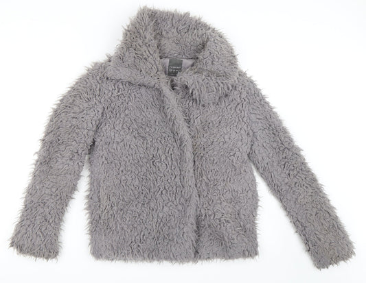 Primark Womens Grey   Jacket Coat Size 4