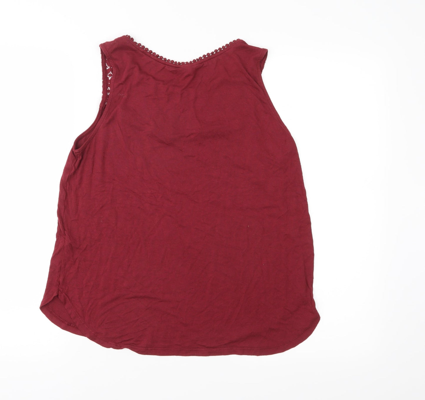 H&M Womens Red  Jersey Basic Blouse Size M