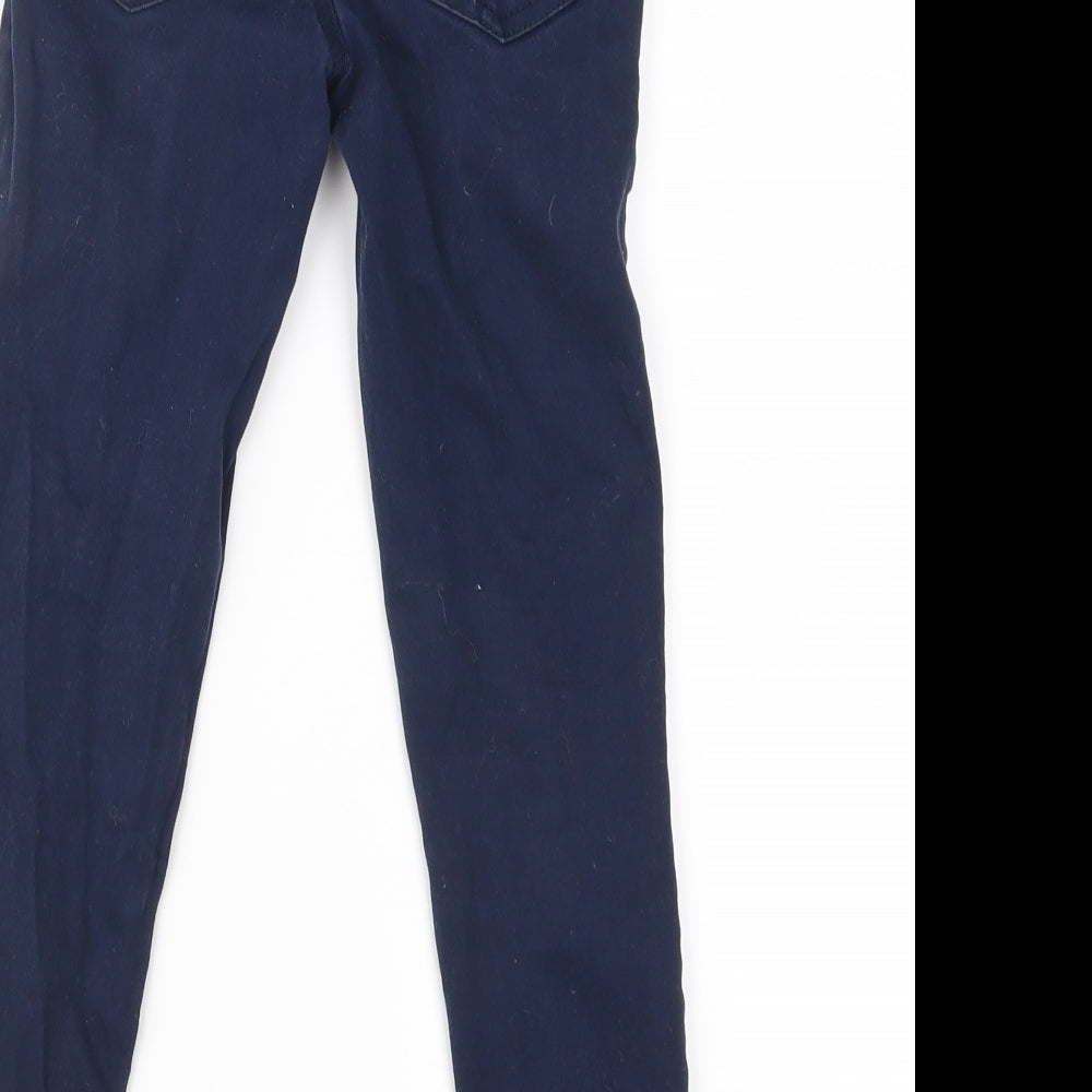 Denim & Co. Girls Black  Denim Skinny Jeans Size 5-6 Years - Distressed