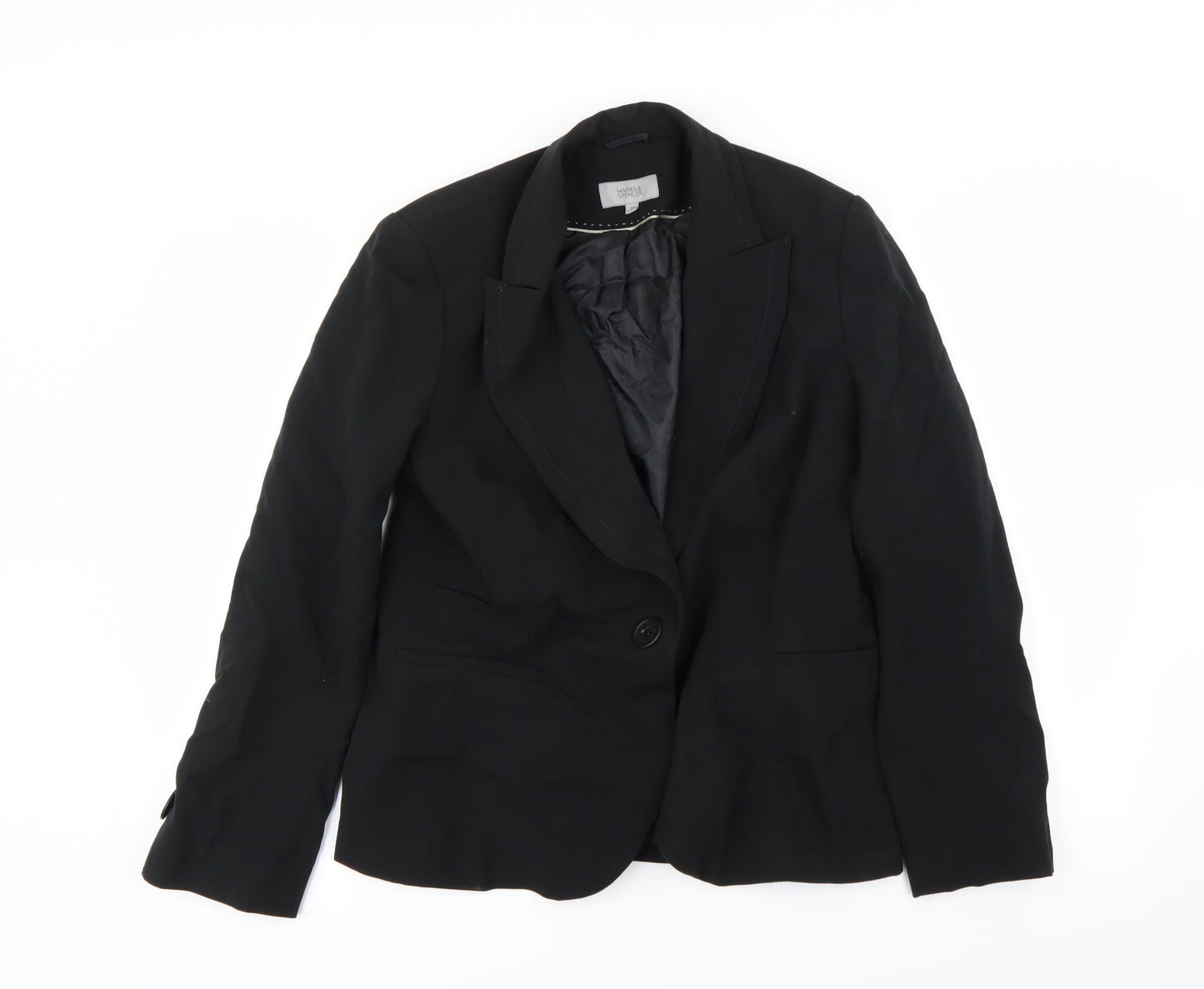 Marks and Spencer Womens Black   Jacket Blazer Size 12